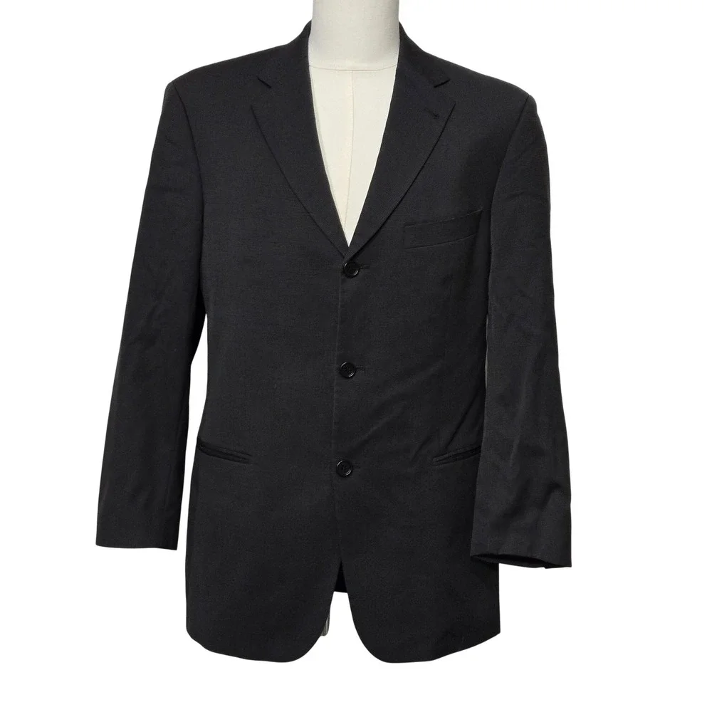 Hugo Boss Suit Jacket Mens 42R Gray Wool Einstein Sigma 3 Button Business Blazer